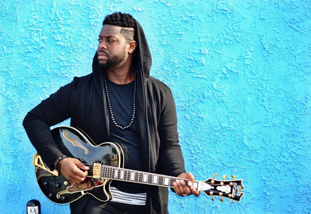 Kerry Marshall With Guitar in LA