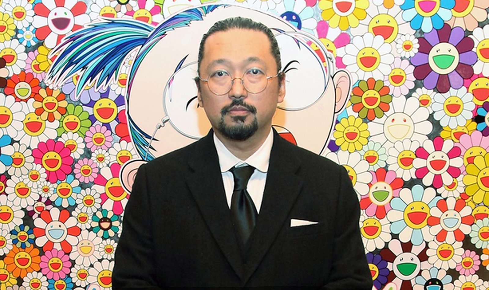 takashi murakami interview on his new collaboration with perrier featuring  original artwork