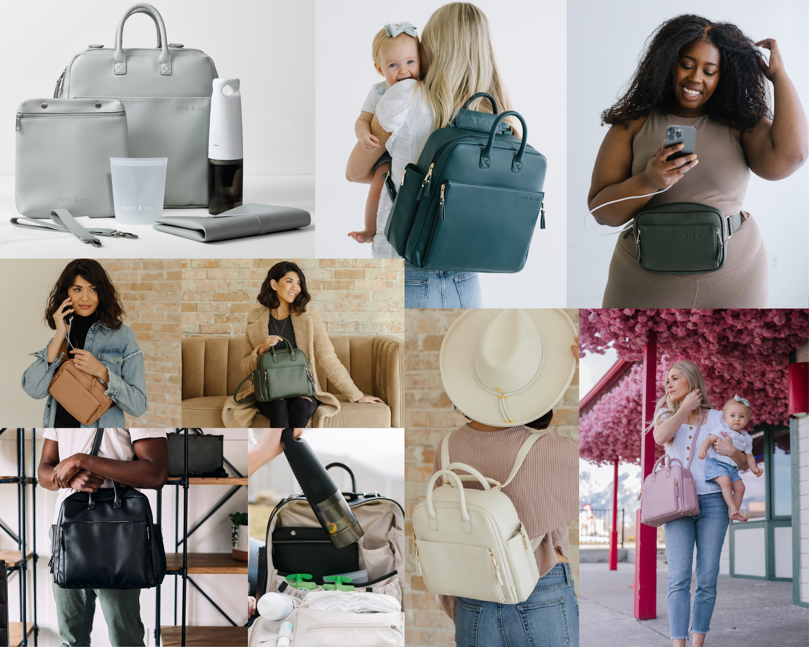 AYLA DIAPER BAG | Best diaper bag, Diaper bag, Leather diaper bags